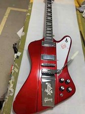 Firebird ELectric Guitar Cream Red Rosewood Fingerboard Tune-O-Matic Bridge Top