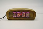 Wooden nixie clock - In12 tube, RGB-multicolor backlight