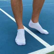 Gildan Men's Active Flat Knit No Show Socks with Tab Back 12-PK (866)