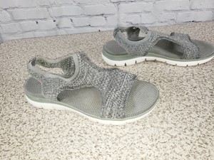 skechers knit cutout sport sandals