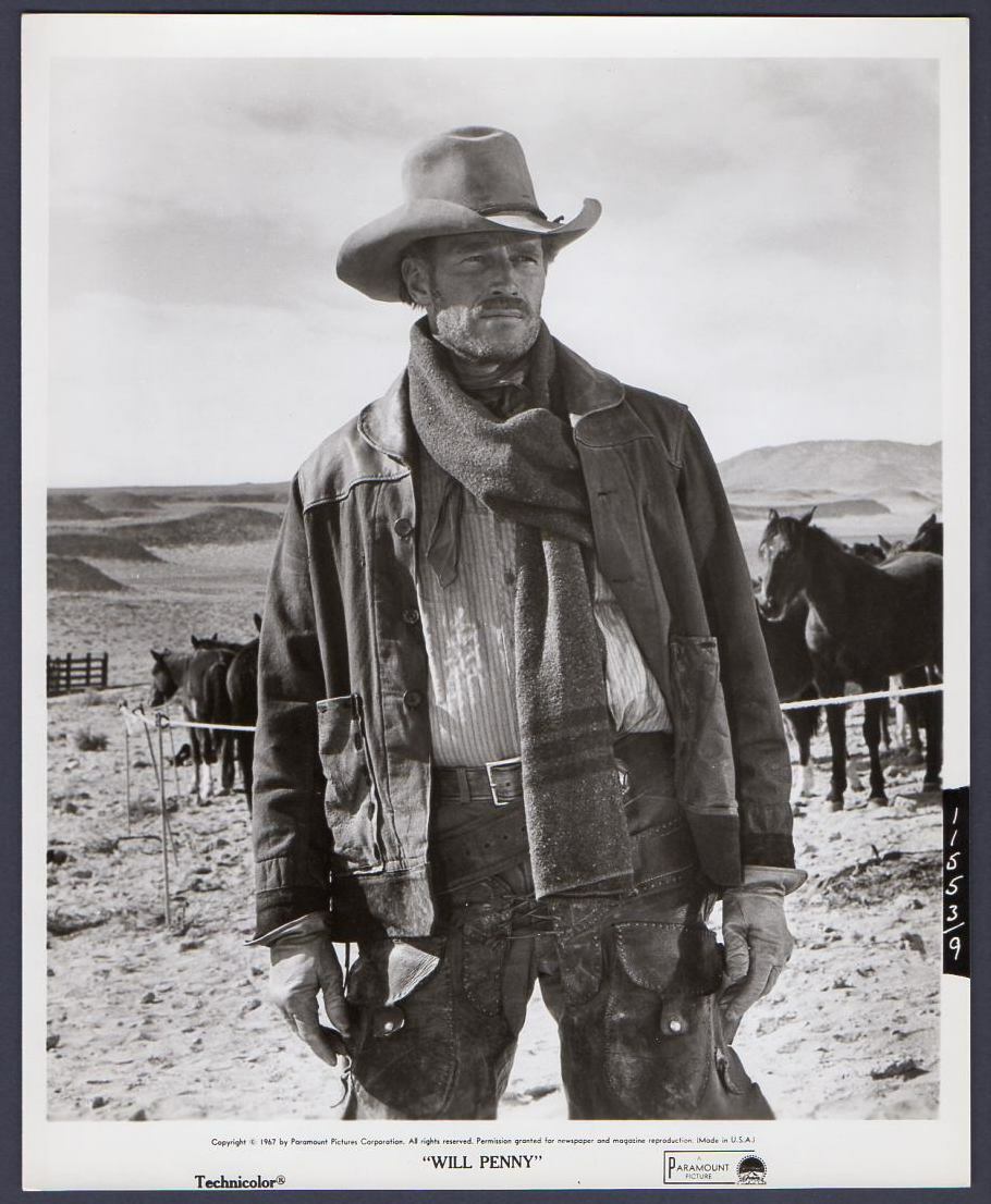 Charlton Heston WILL PENNY western film VINTAGE ORIG PHOTO