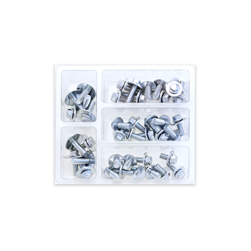 Bolt Kit Di Fissaggio Moto In Alluminio: Bulloneria Factory Style Per Carrozzeria Kawasaki KX/KX-F - 6