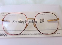 Stanley Blacker Kenco Designer Eye Glasses Big Frames Retro Gold Tone Sale Stanley Blacker Kenco Designer Eye Glasses Big Frames Retro Gold Tone Sale