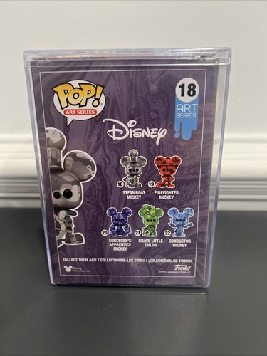 Funko Pop Steamboat Mickey #18 Vinyl Figure Art Series Disney Walmart w/ Case - 第 3/6 張圖片