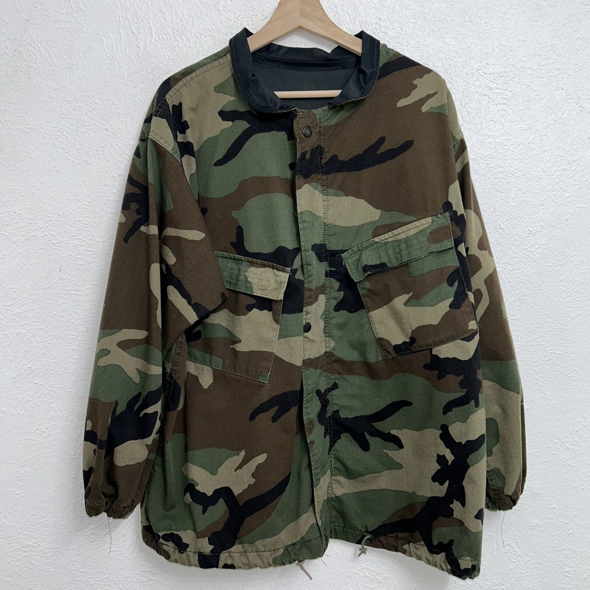 Vintage 1983 US Army Military Chemical Protective Woodland