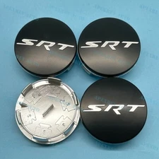 4PCS SET For 2011-2022 CHARGER Wheel Center Caps SRT Rim Hub Covers Matte Black