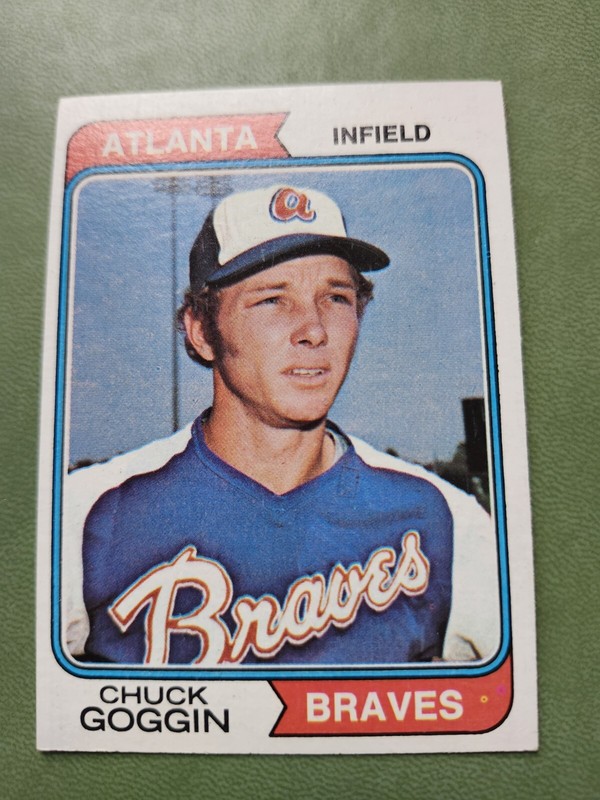1974 Topps - Chuck Goggin Back #457 Chuck Goggin (RC) NM-MT