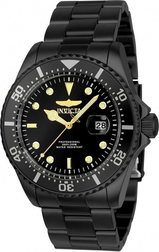 NEW INVICTA 23402 PRO DIVER COIN EDGE BLACK WATCH STAINLESS NEW INVICTA 23402 PRO DIVER COIN EDGE BLACK WATCH STAINLESS