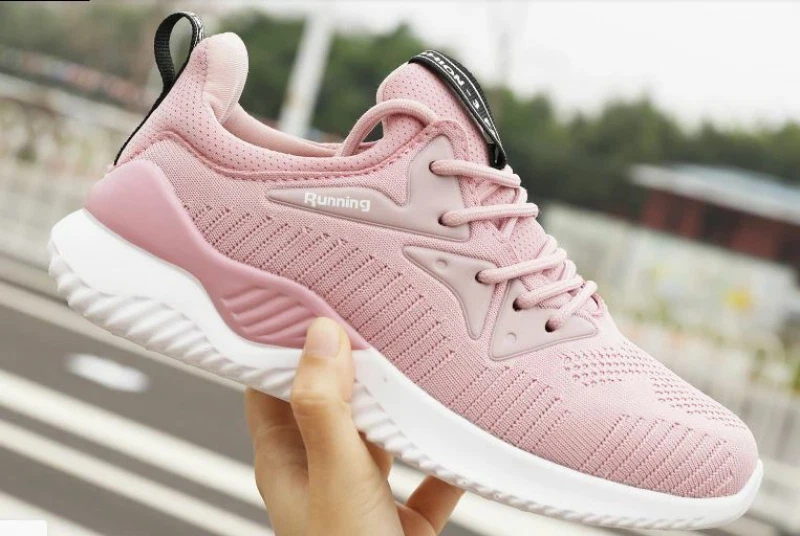 Fashion Spring Ladies Air Cushion Shoes Sports Shoes Casual Beige Comfort Flat