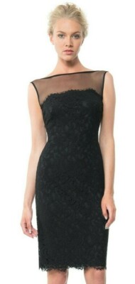 pink lace dress size 8 Milly Kait Strapless Tiled Lace Midi-dress main image 1