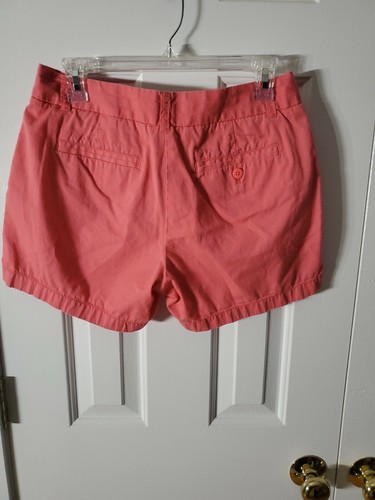 J. Crew Broken In Chino 100% Cotton Shorts Size 4 Orange Pockets - Picture 10 of 10