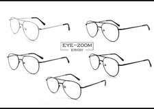 Aviator Style Reading Glasses EYE ZOOM Men and Women Metal Aviator Readers