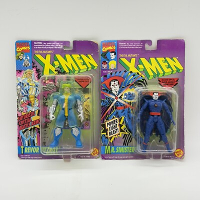 X-Men The Evil Mutants Mr. Sinister Trevor Fitzroy Figures Toy Biz Bad Boxes