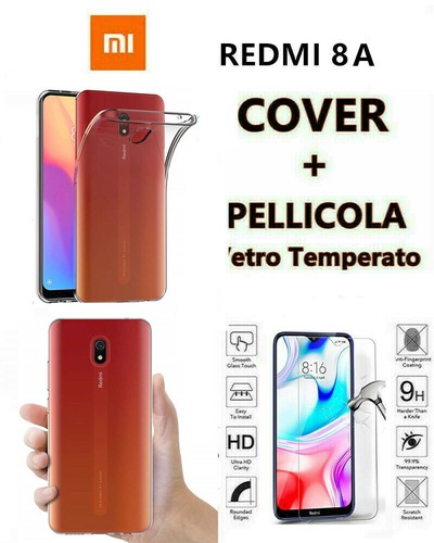 Mixroom - Cover Custodia Case In TPU Silicone Morbida Sfondo Trasparente Per Xiaomi Redmi A1 4G Fantasia Unicorno con occhiali U808