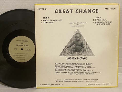 Uchechi Ibeabuchi & Hidden Talents Great Change EX GRAIL RARE AFRO FUNK CHICAGO - Picture 2 of 3