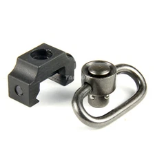 New Push Button Quick Release QD Sling Swivel Attachment Picatinny Rail Mount