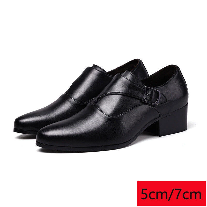 Attitudist Glossy Black High Heel Derby Shoes For Men at Rs 1499.00 | New  Delhi| ID: 2850640674462