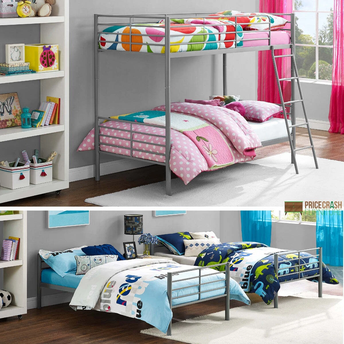 Dorel metal loft online bed