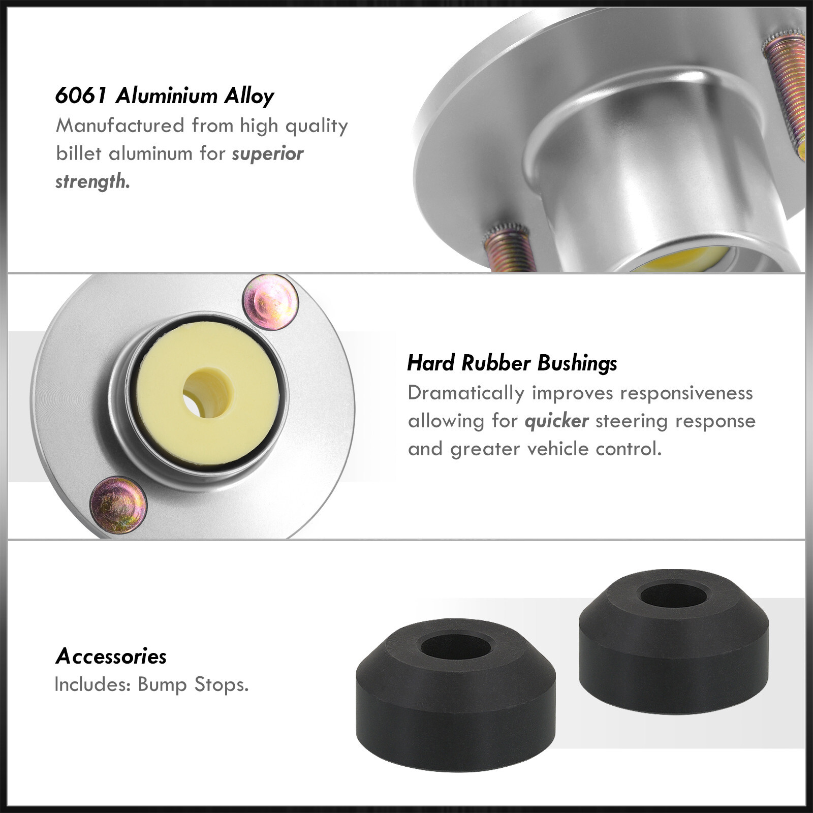 Silver Aluminum Coilover Shock Top Hat Mount Extend For 19882000 Civic