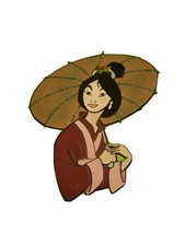 DISNEY Pre Handmade Scrapbook Embellishment MULAN