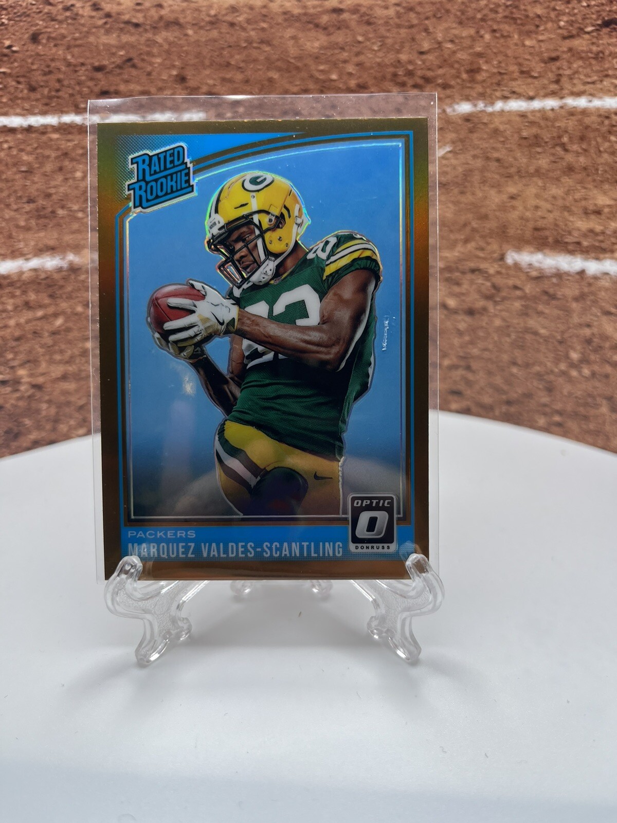 2018 Donruss Optic Bronze #186 Marquez Valdes-Scantling PACKERS RATED ROOKIE RC