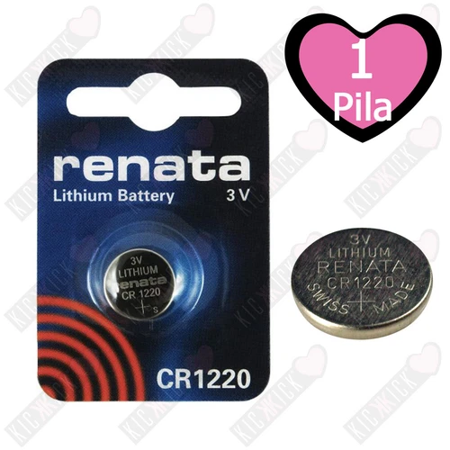 1 Renata CR1220 Swiss Made 3V Lithium Button Battery
