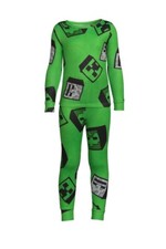 Minecraft Boys SIZE 4 Long Sleeve All Over Print 2-Piece Pajama Sleep Set NWT