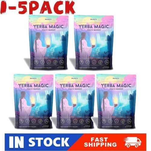 Yerba Magic Yerba Mate Instant Tea Powder · Peach Mango Flavors-30Servings|1-5 X - Picture 1 of 24