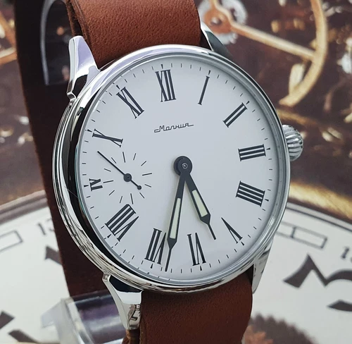 Vintage Pocket Watch USSR Serkisof Train RARE SOVIET Watch MOLNIJA 1965year 3601-image