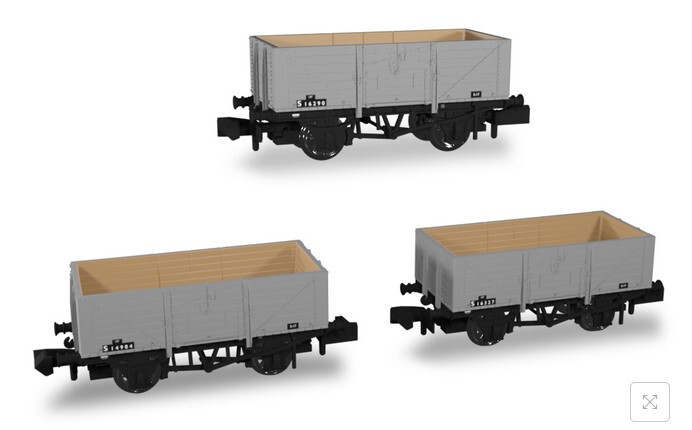 Rapido Trains 942015 SECR Wagon Set (3) BR 7 Plank