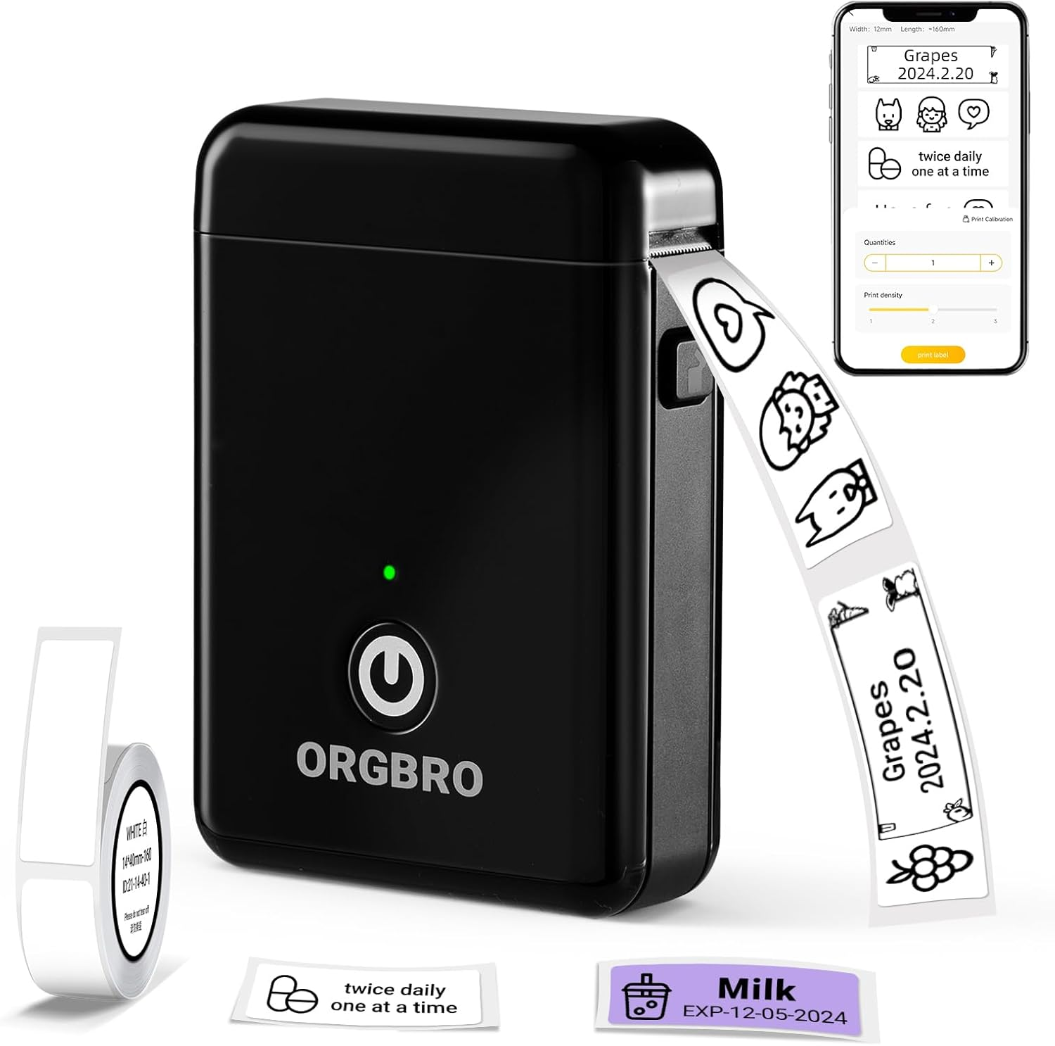 Bluetooth Mini Label Maker X1 with Tape for Home Office Organization  -image