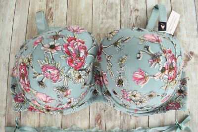 Reggiseno Victoria's Secret Dream Angels 38 DDD Viola Leggermente Imbottito NUOVO