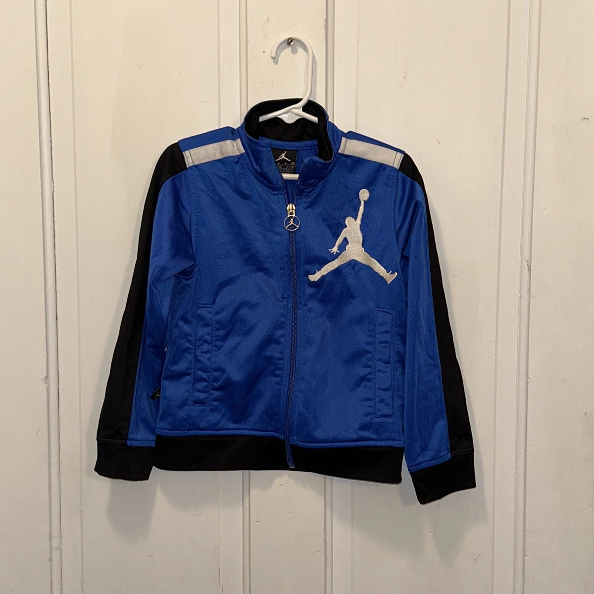 Nike Air Jordan Jacket Boys small 4 5 years blue Jump Man Full Zip
