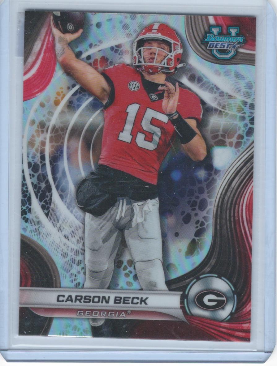 Carson Beck 2024 Bowman's Best University #4 Georgia Bulldogs