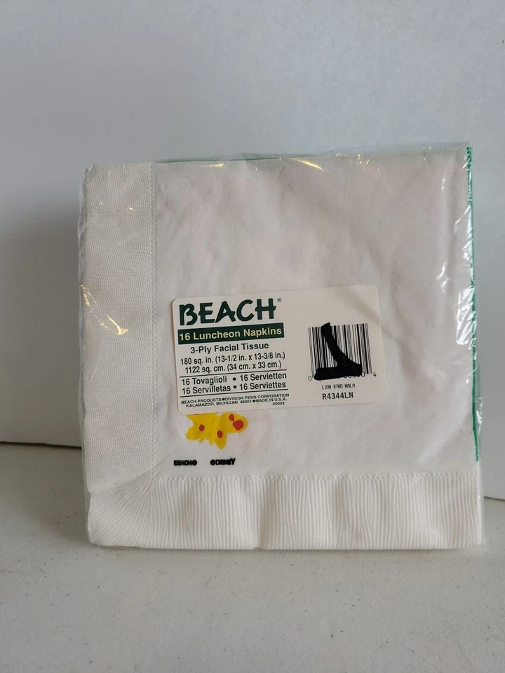 Servilletas de papel para almuerzo Nala 1994 vintage Lion King (16) fiesta de cumpleaños cena grandes Foto 2 de 3