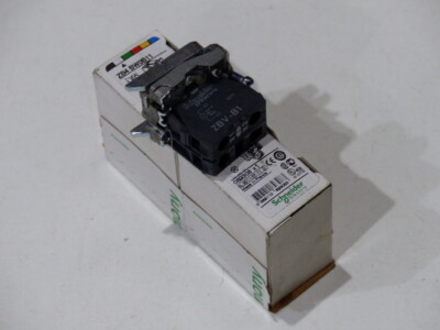 Schneider Electric ZB4 BW0B11 Hilfsschalterblock, Ø 22, weiß Integral LED 1S, VP