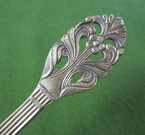 CARLEN Silverplate 6 Hors d'Oeuvres Serving Pcs SWEDEN Ferns & Floral Pattern - Picture 2 of 4