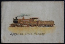 EGYPTIAN STATE RAILWAY Types of Railway Engines African Tobacco SCARCE SILK