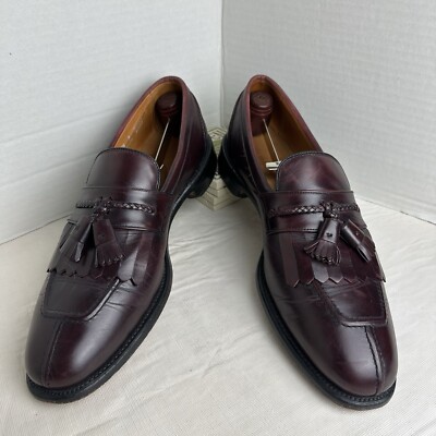 Men’s ALLEN EDMONDS Burgundy Brown Leather Penny Loafers Size 11.5 Allen Edmonds Cavanaugh Penny Loafer Shoes Mens 11.5 B  main image 2
