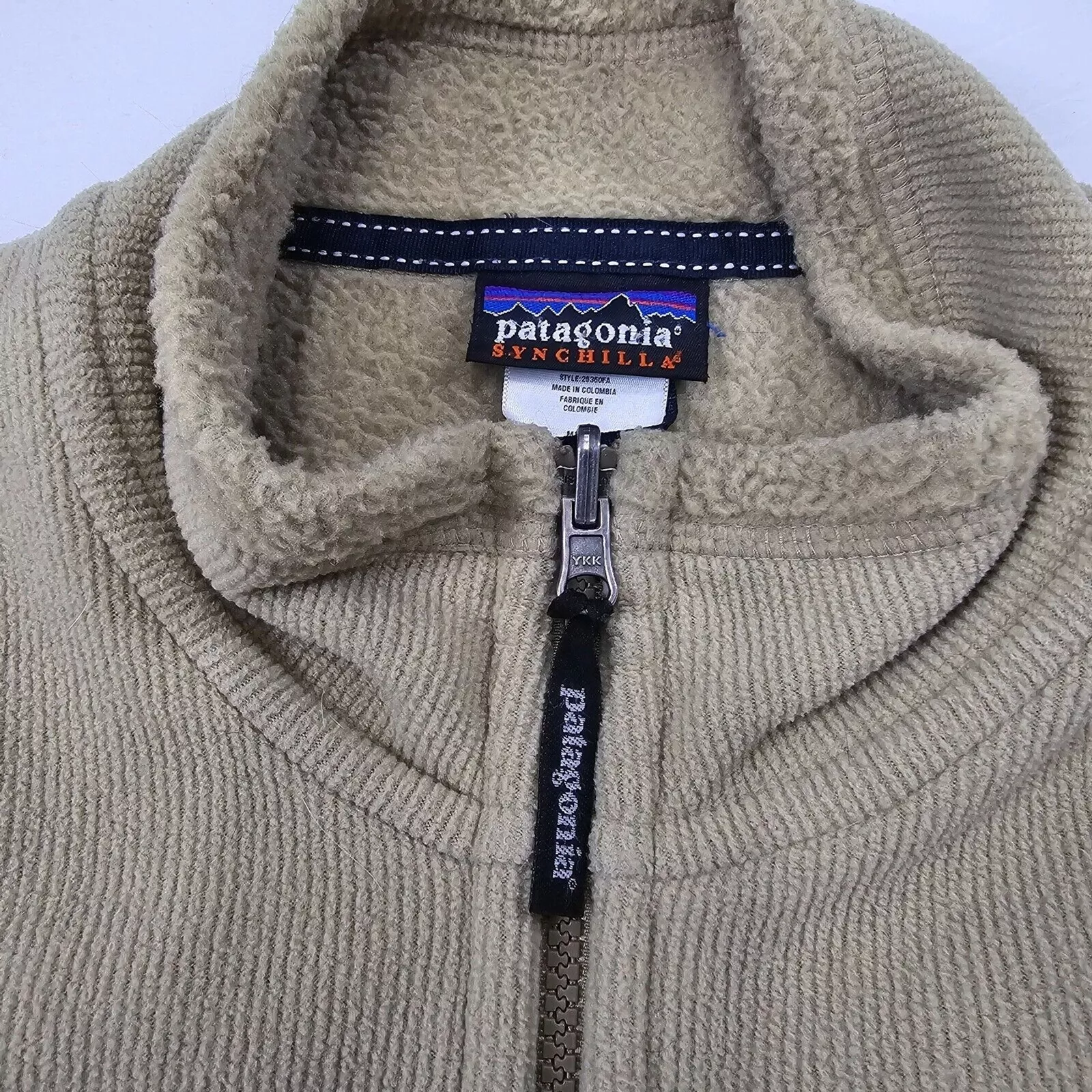 patagonia synchilla fleece lined full zip jacket
