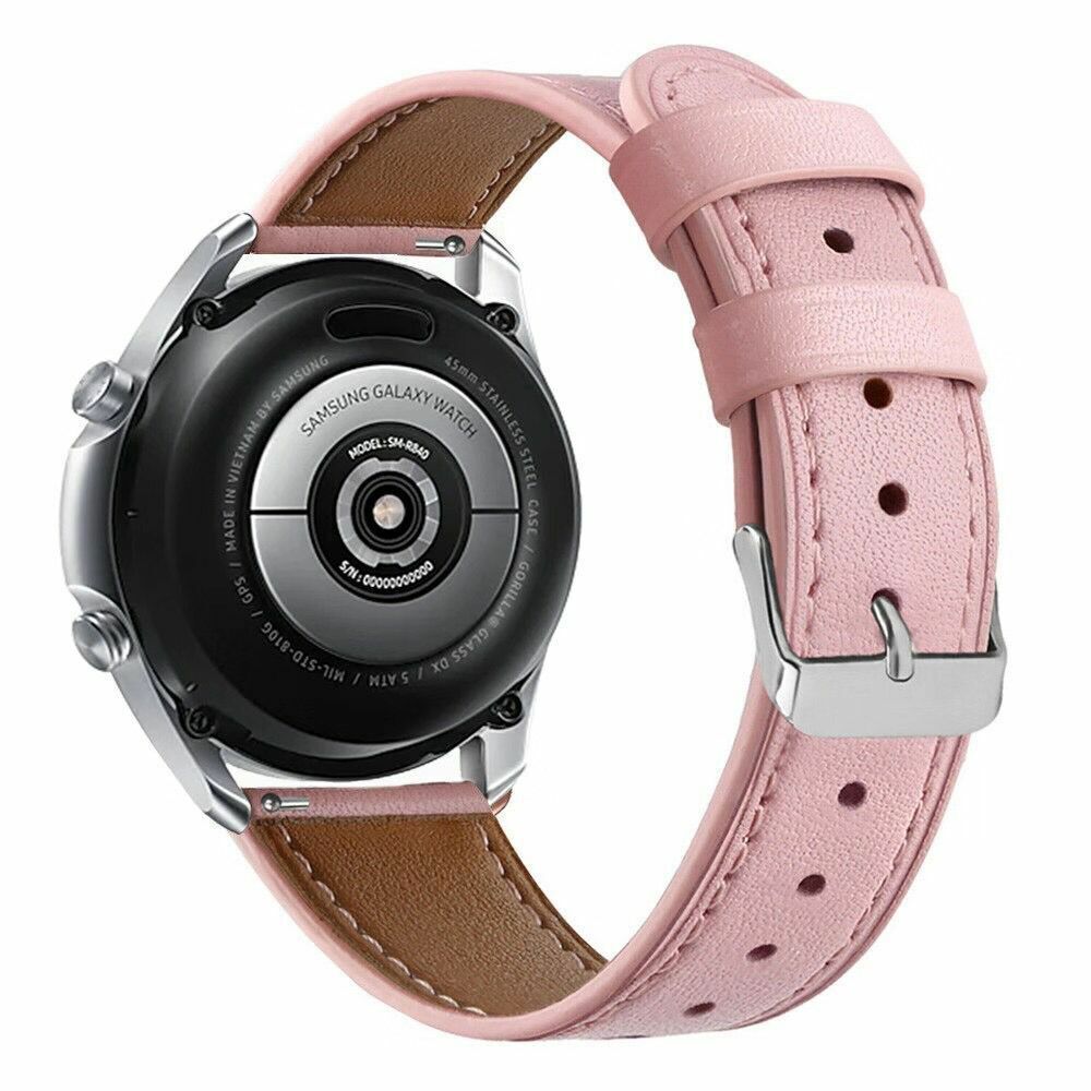 Genuine Leather Wrist Band Strap For Samsung Galaxy Watch 3 41/45mm R840/R850