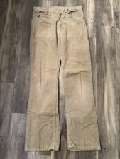 Vintage JCPenny Plain Pockets Corduroy Flare Bell Pants Size 33x34 Talon Zipper
