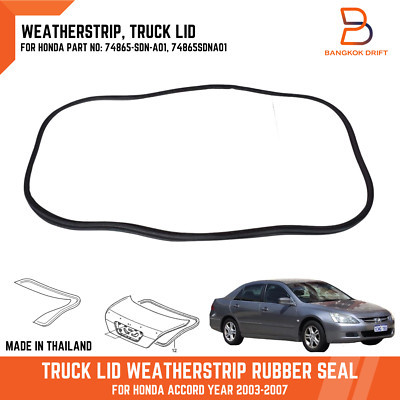 Trunk Lid Rubber Weatherstrip Seals For Honda Accord 2003-2007 EX EX-L LX SE