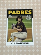 2021 Topps Series 2 Yu Darvish 1986 35th Anniversary #86B-7 San Diego Padres (E)