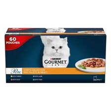 Image of Gourmet Perle Cat Food Chef's Fish & Meat Mixed Collection, 60 x 85g