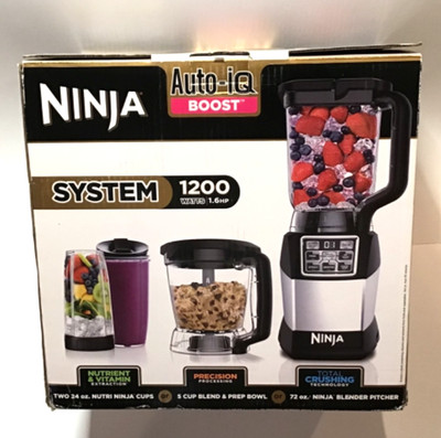 NINJA; AUTO-IQ BOOST - SYSTEM 1200 WATTS 1.6HR - NEW OPEN BOX