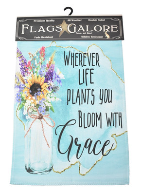 Flags Galore Outdoor Garden Flag 12-1/2'' x 18'' Decorative Bloom With Grace