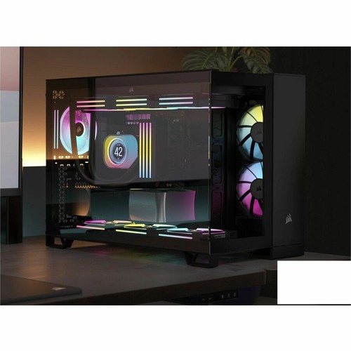 Corsair iCUE LINK 2500X RGB Micro ATX Dual Chamber PC Case - Black - Picture 2 of 7