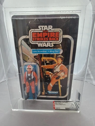 Vintage 1980 Kenner Star Wars ESB LUKE (X-wing Pilot)  31 Back A AFA Graded 75