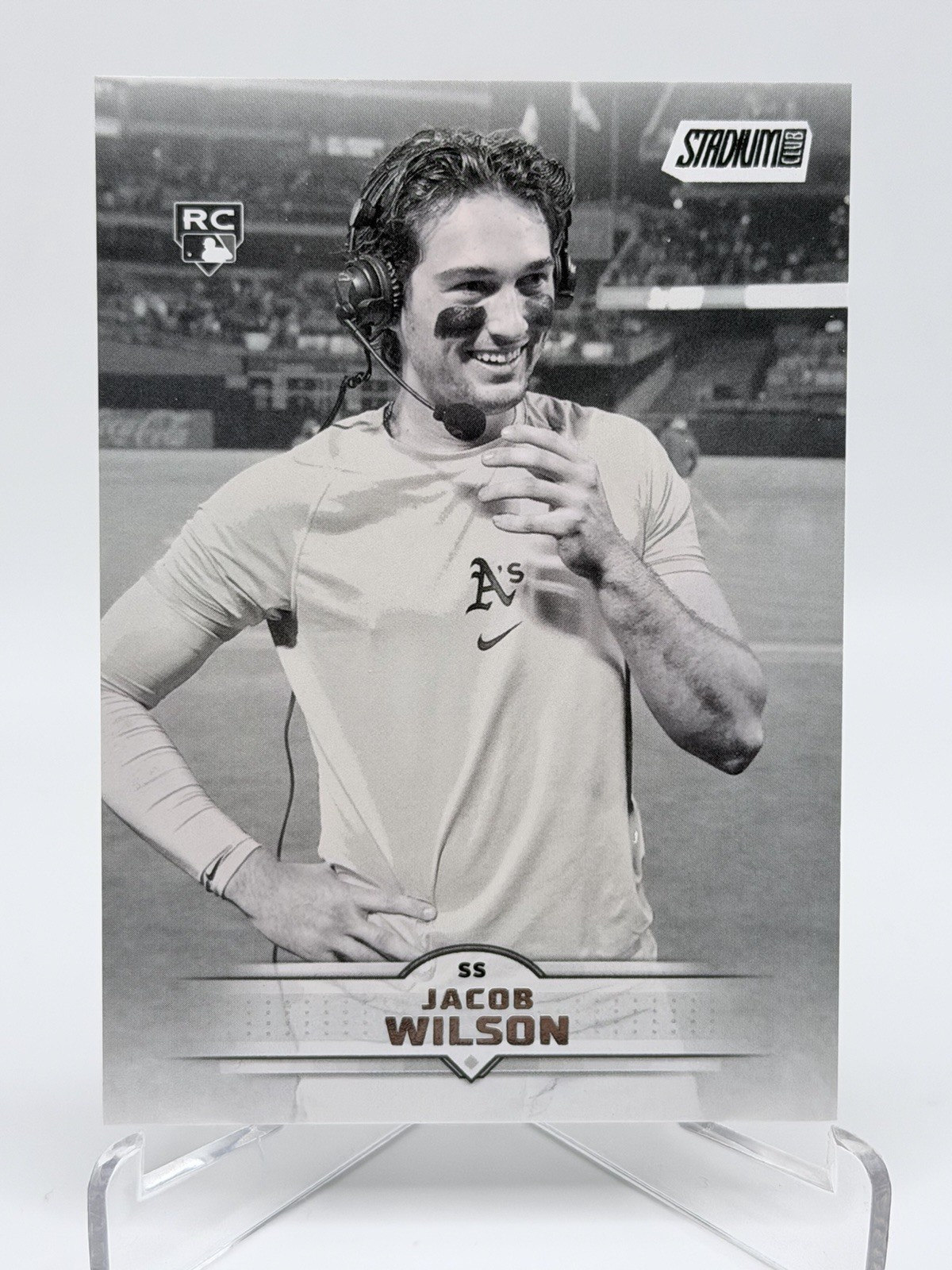 2025 Topps Stadium Club - Jacob Wilson #33 Black & White (RC)